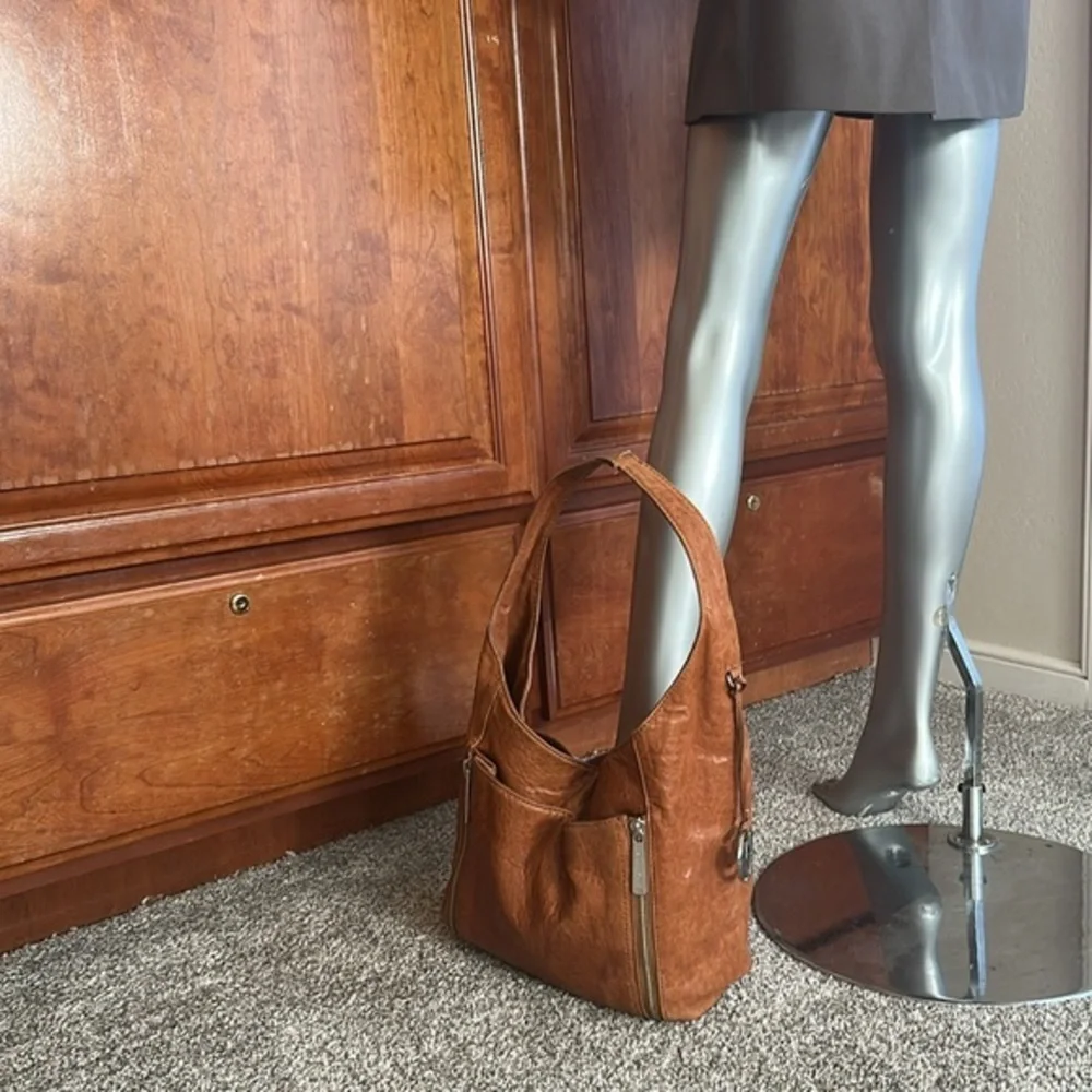 Michael Kors MK Cognac Crosby Hobo Bag